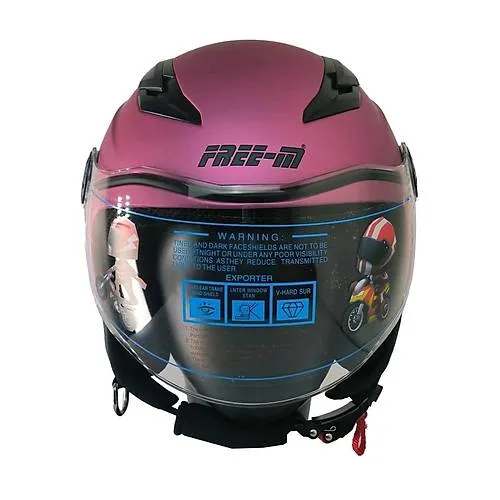 FREE-M FR215 MOR YARIM ÇOCUK KASKI